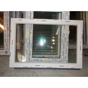 Faste vinduer hvid PVC